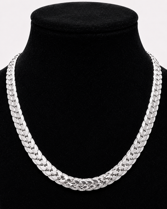 Thick silver chain