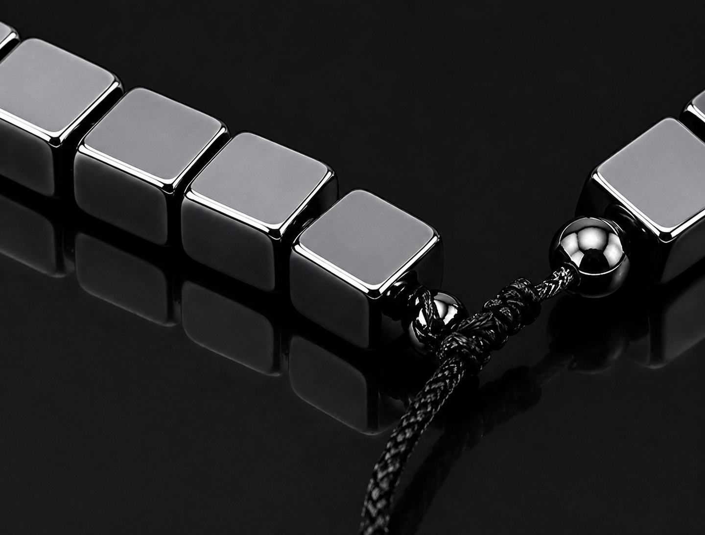 Black brick braclet