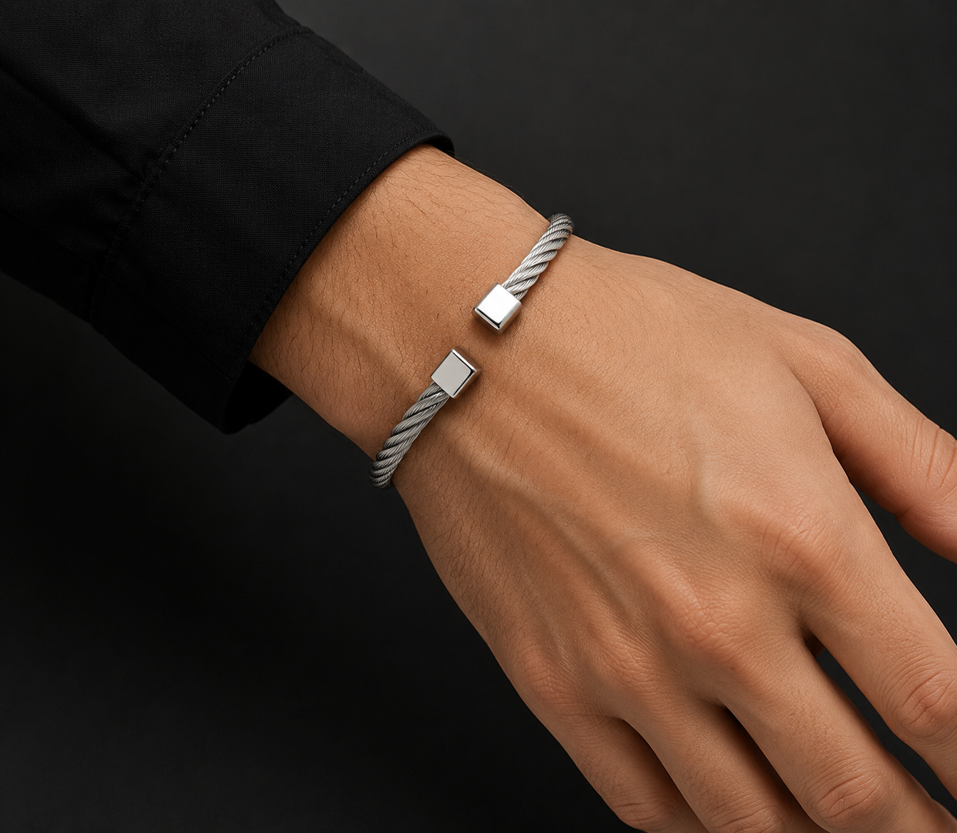 Silver Rope Karra Bracelet
