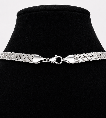 Thick silver chain